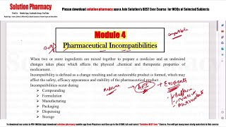 Pharmaceutics 38 Pharmaceutical Incompatibilities  Incompatibilities in Pharmaceuticals [upl. by Craven]