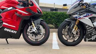 Ducati V4 Superleggera vs BMW HP4 race  Race day [upl. by Tnarg654]