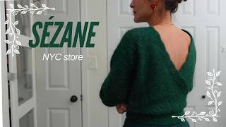 Sézane review TRY ON  Come to the NYC store with me  SEZANE Fall 2024 [upl. by Candis]