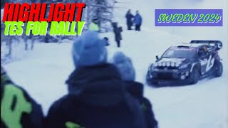 WRC Rally Highlight Event Tes For Rally Sweden 2024  Toyota Yaris Hybrid Rally1  Maxattack [upl. by Eintroc]