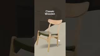 Elegant Wooden Chairs for Every Space  Timeless Design amp Comfort [upl. by Marvella]