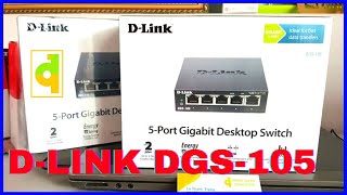 Vi tính Đông Quân Giới thiệu thiết bị chia mạng Switch 5 cổng DLink DGS105 [upl. by Vidal]