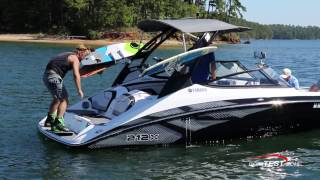 Yamaha 212X 2017 How to Wake Surf Video By BoatTESTcom [upl. by Yelra]