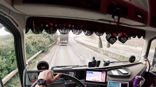 Calais  Dover  Ferry crossing to UK  Truck Driving POV [upl. by Dieter999]