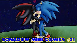 A delicious kiss😘  Sonadow mini comic dubs 21 [upl. by Polly]