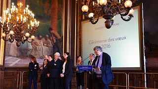 Vœux 2016  Discours du président de luniversité Paris 1 PanthéonSorbonne [upl. by Annamarie735]