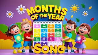 Months Of The Year Song  Song For Kids amp Preschool  Edle Doodles [upl. by Madelin]