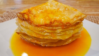 Easy Homemade Crepe Suzette  Yensweethaven [upl. by Ennovehs]