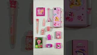 Incredible Pink Stationery Items Pencil Case Pen Sharpener 3D Eraser stationery backtoschool [upl. by Laleb]