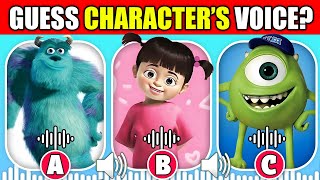 Guess The MONSTERS INC Movie Characters By Their Voice 🔊  MIKE WAZOWSKI BOO [upl. by Lizzie946]