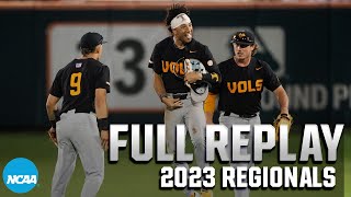 Tennessee vs Clemson 2023 NCAA baseball regionals  FULL REPLAY [upl. by Leahkim970]