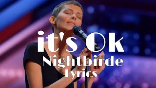 its Ok  Nightbirde lyrics [upl. by Diena]