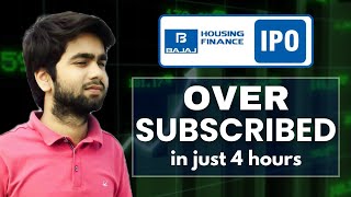 Bajaj Housing Finance IPO  Fully Subscribed in Just 4 Hours 🚀  FinTalkOfficial [upl. by Livingston]