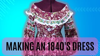 I Made an 1840s Dress Into the Woods Vlog 6 The Bakers Wife [upl. by Nisotawulo]