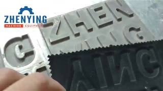 How to do Embossing trademark or logo on Artificial Synthetic Leather [upl. by Dougy27]