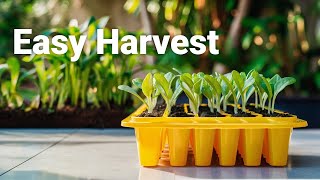 🌟 Plastic Seedling Trays Harvest Easily Without Spilling Soil 🌱 [upl. by Steele]