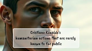 Cristiano Ronaldos humanitarian actions that are rarely known to the public lifeinspiration [upl. by Ebony886]