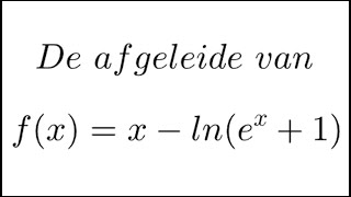 Een quotlnfunctiequot differentiëren met de kettingregel [upl. by Annoya116]