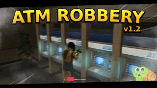 FREE QBCore ATM Robbery v12 Script Showcase [upl. by Habeh663]