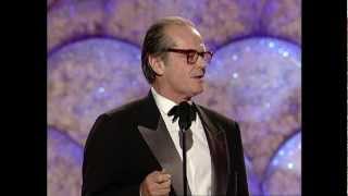 Jack Nicholson Receives Cecil B Demille Award  Golden Globes 1999 [upl. by Ruella]