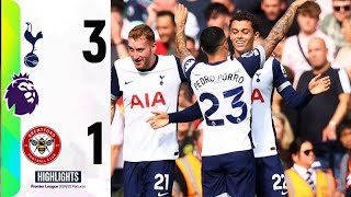 Tottenham  Brentford Highlights Premier League  spurs vs brentford [upl. by Nolitta89]