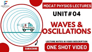 MDCAT PHYSICS  WAVES amp OSCILLATIONS  UNIT 04  COMPLETE TOPIC IN ONE SHOT PUNJAB SINDH KPK FEDRAL [upl. by Eslud]