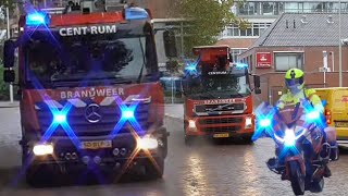 Brandweer Den Haag LaakLoosduinen amp Centrum met spoed naar verschillende meldingen in Den Haag [upl. by Aket]