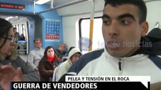 Pelea de vendedores en el tren Roca  NOTI20 [upl. by Garrard]