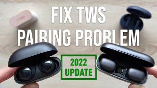 How To FIX TWS Pairing Problems  Updated 2022 Factory Reset Guide [upl. by Kared]