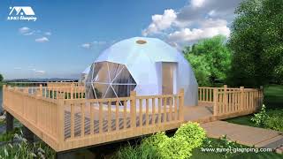 Glamping Resort Ideas 4  Glamping Dome Tents at the Riverside [upl. by Ramad235]