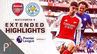 Arsenal v Leicester City  PREMIER LEAGUE HIGHLIGHTS  9282024  NBC Sports [upl. by Anoirtac848]