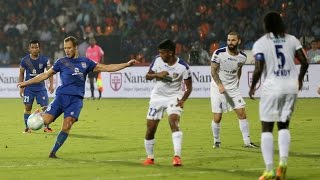 Mumbai City FC blank Chennaiyin qualify for ISL semis [upl. by Krischer]