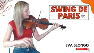 Swing de paris Django Reinhardt  Eva Slongo violon [upl. by Weinrich693]