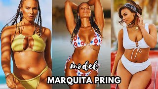 Marquita Pring  Curvy Plus Size Model biography age height family net worth [upl. by Sarilda]