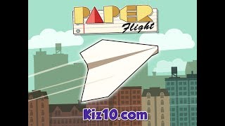 Paper Flight  Game Walkthrough Kiz10com [upl. by Phippen696]