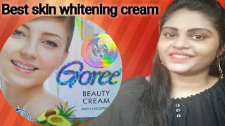 Goree skin whitening cream review in telugu  Goree cream review Affordable whitening creams [upl. by Mattheus]