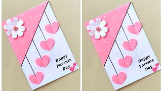 Parents day card making handmadeEasy and Beautiful Card for Parents dayDIY Card for Parents day [upl. by Notsek]