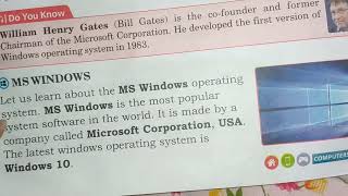 Class3  Computer Lesson2 Learn To Use MS Windows 10  Part1  MS Windows [upl. by Nwahc]