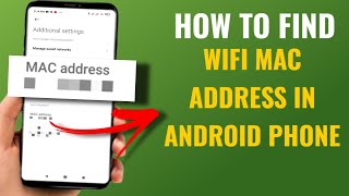 How To Find Wifi Mac Address In Android Phone  Ft Poco  English [upl. by Aivek]