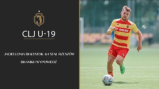 CLJ U19 Jagiellonia Białystok 44 Stal Rzeszów [upl. by Annael]