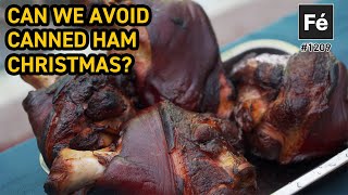 How to Make Chinese Ham Cured Smoked Baked  Canned Ham Christmas Challenge  1209 [upl. by Cavallaro]