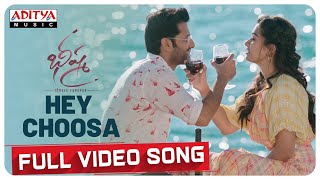 Hey Choosa Full Video Song  Bheeshma Movie  Nithiin Rashmika Venky Kudumula  Mahati Swara Sagar [upl. by Billat382]