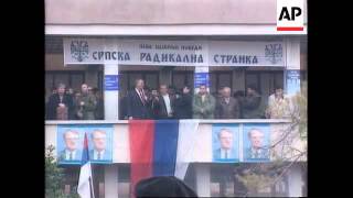 Croatia  Ultra Nationalist Seselj Visits Knin [upl. by Marshall]