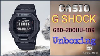 Casio G SHOCK GBD200UU1DR G1247 unboxing and settings review Best Casio watch under 10000 [upl. by Nevil]