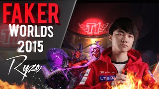 SKT Faker Ryze Highlights  Worlds 2015 [upl. by Therron577]