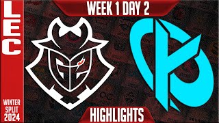 G2 vs KC Highlights  LEC Winter 2024 Week 1 Day 2  G2 Esports vs Karmine Corp [upl. by Rudie]