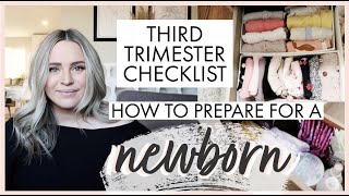 HOW TO PREPARE FOR A NEWBORN THIRD TRIMESTER CHECKLIST Watch This Video If You Are Pregnant [upl. by Persons]