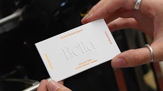 The making of a Letterpress Business Card with Gradient and Embossing [upl. by Hsihsa]