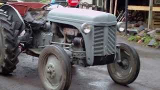 Fergie tractor and timber crane [upl. by Mihar845]