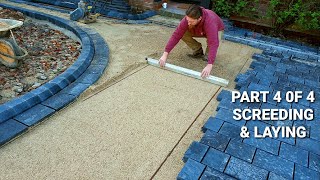 Block Paved Driveways PART 4 of 4 SCREEDING amp LAYING jointing amp cutting in manholes [upl. by Damle526]